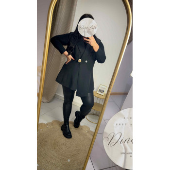 Blazer long noir