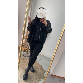 Veste dentelle noir
