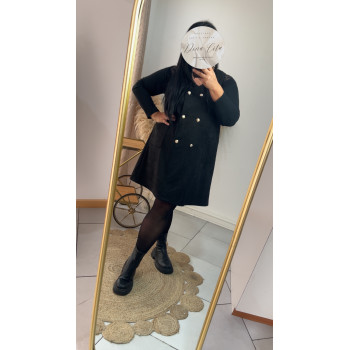 salopette  robe suédine Noir