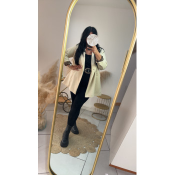 Blazer long beige 🐆