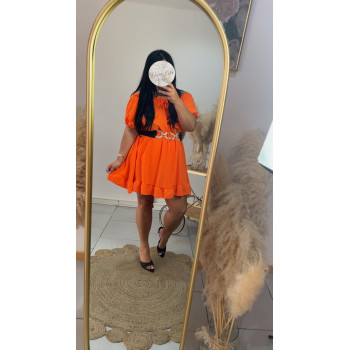 Combinaison short orange