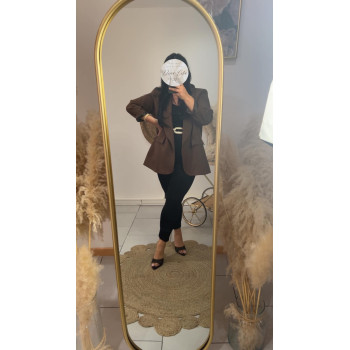 Blazer long marron