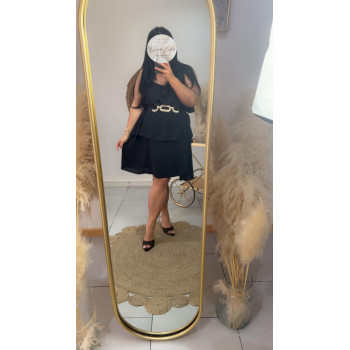 Robe noir bretelle