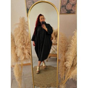 Chemise robe noir