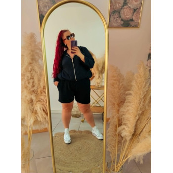 Short effet gaz de coton noir