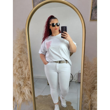 Tee shirt poche léopard rose