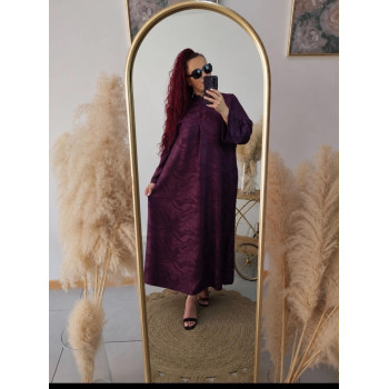 Robe longue prune