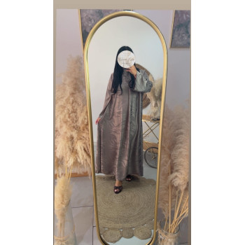 Robe longue beige