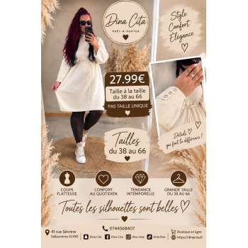 Robe pull blanc