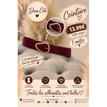 Ceinture bordeau