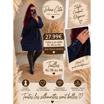 Robe pull bleu
