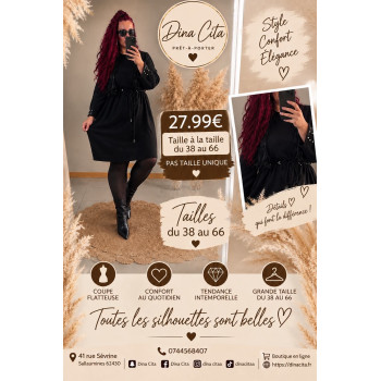 Robe pull noir