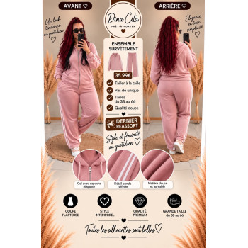 Ensemble survetement rose