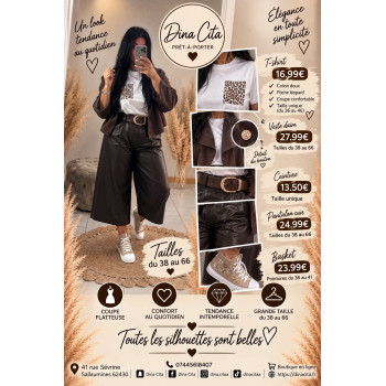 Pantalon effet cuir